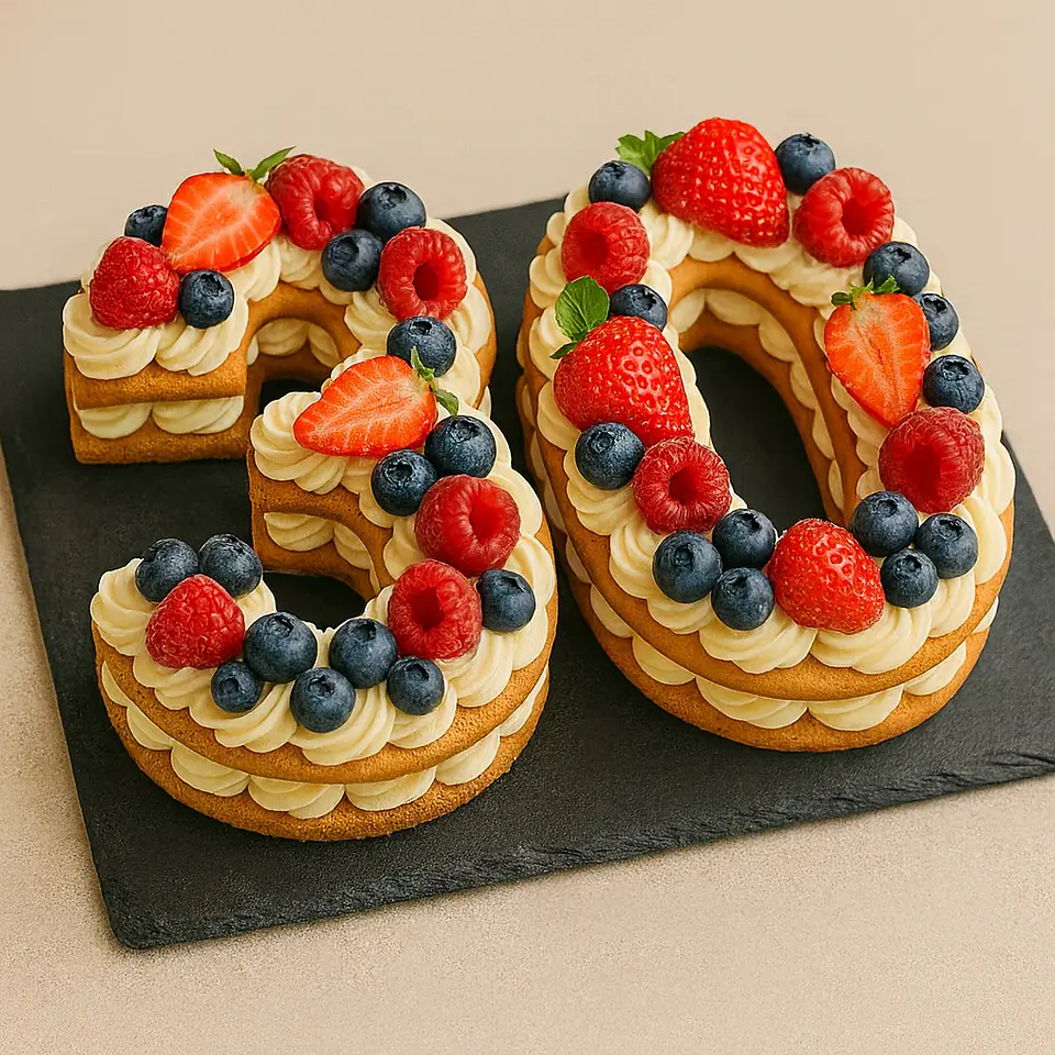 Bolo de Aniversário com Números 1