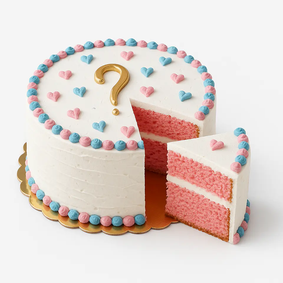 Bolo Revelação de Sexo (Gender Reveal) 2
