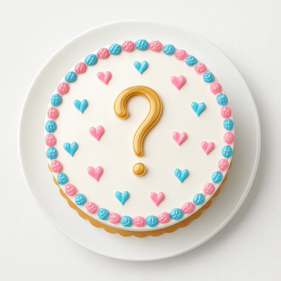 Bolo Revelação de Sexo (Gender Reveal) 4