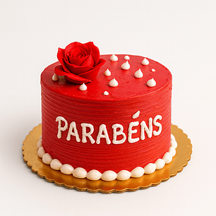 Bolo de Aniversário Cor de Rosa