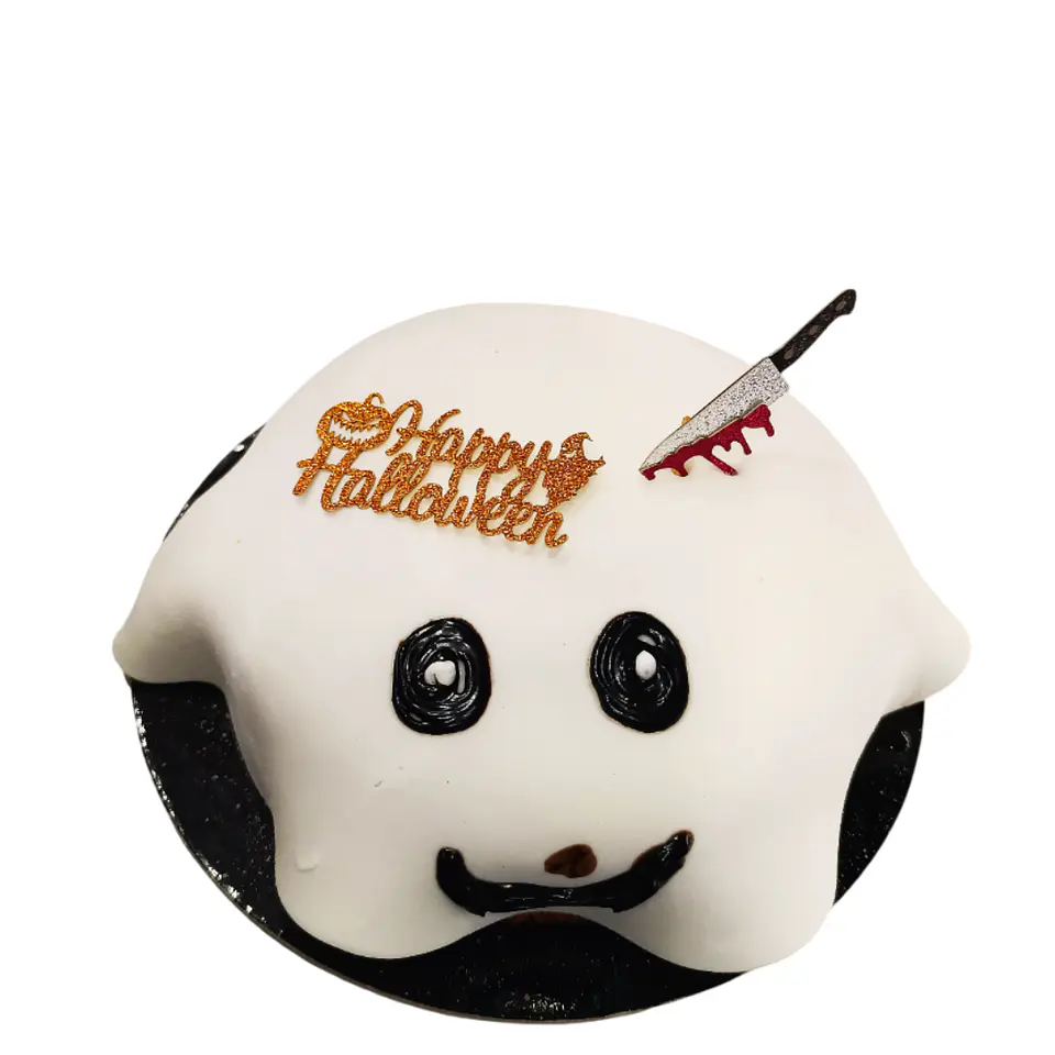 Bolo Fantasma 👻 de Halloween  🎃 🕸️ 4