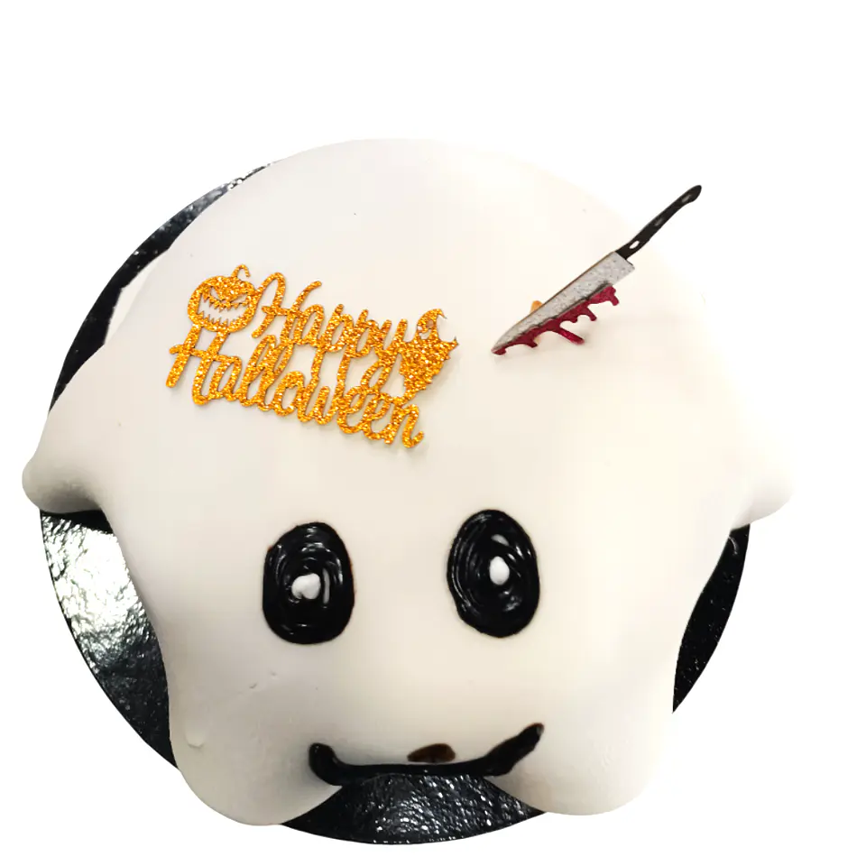 Bolo Fantasma 👻 de Halloween  🎃 🕸️ 5
