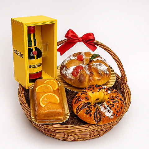 Cabaz de Natal Beirão & Bolo-Rei Gourmet