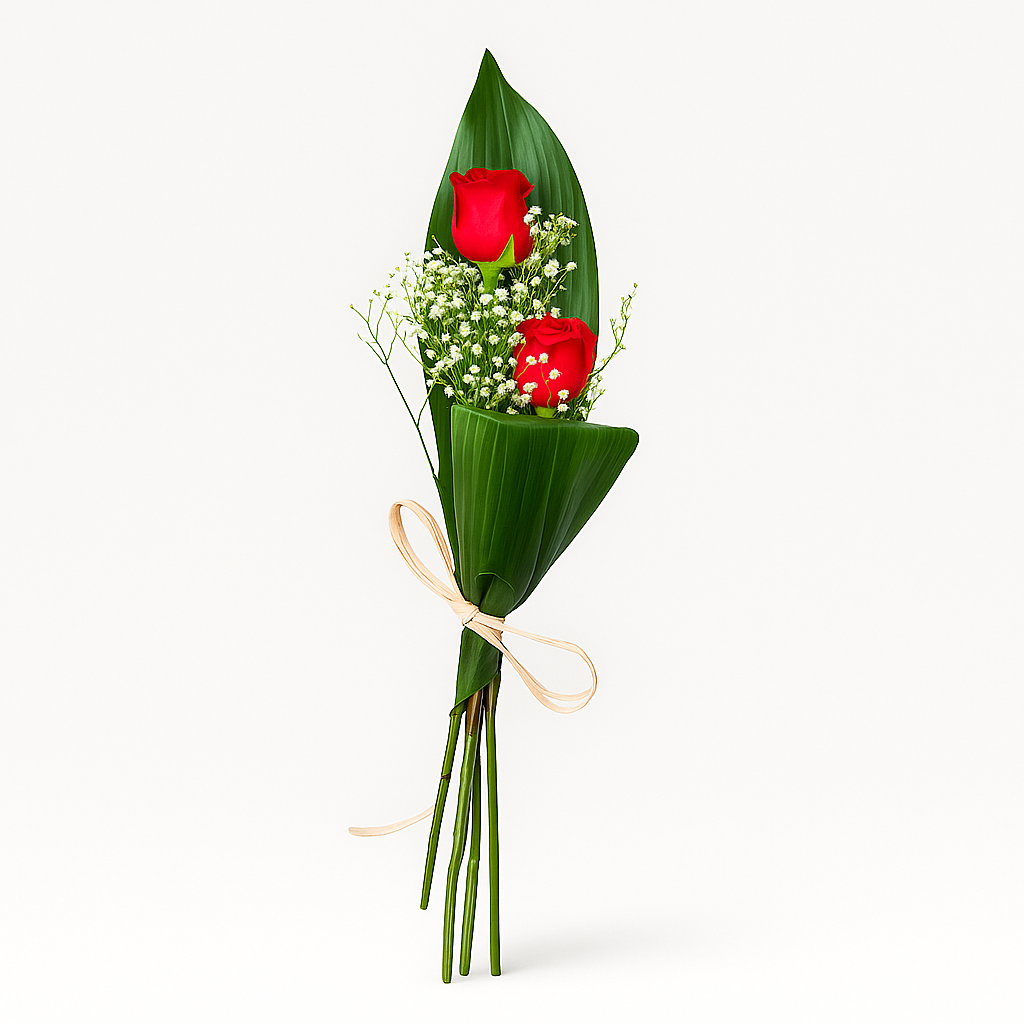 Ramo de 2 Rosas Vermelhas 1