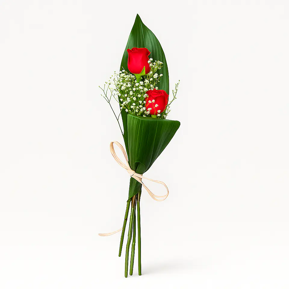 Ramo de 2 Rosas Vermelhas 1