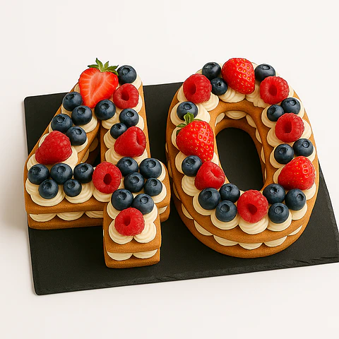 Bolo de Aniversário com Números