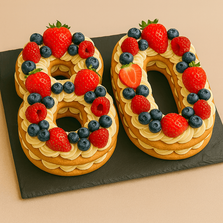 Bolo de Aniversário com Números 3