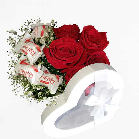 Caixa de Rosas Vermelhas