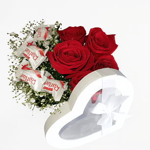 Caixa de Rosas Vermelhas