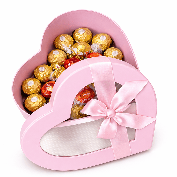 Caixa Presente com Rosas e Chocolates 6