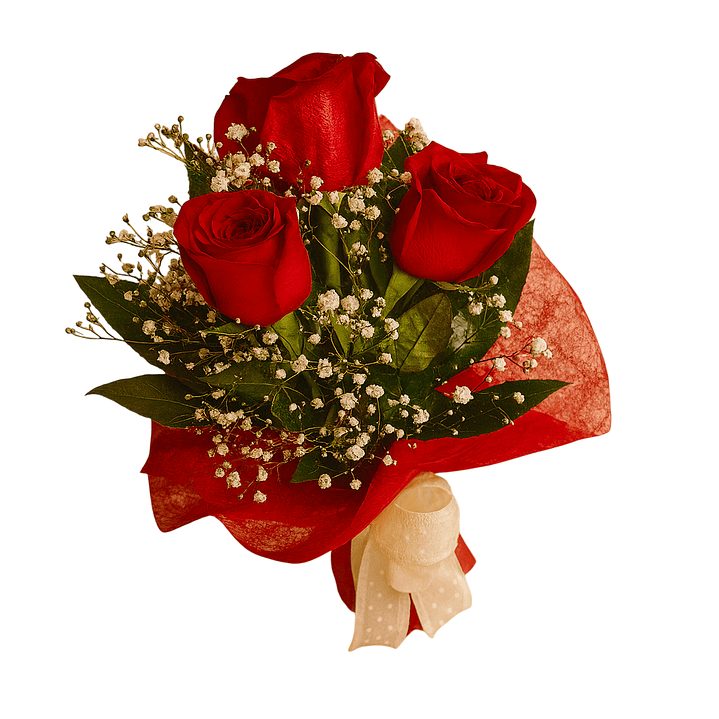 Ramo de 3 Rosas Vermelhas 4