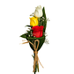 Arranjo de 3 Rosas Naturais - Thumbnail 1