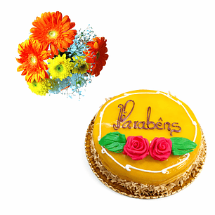 Pack de Parabéns com Flores