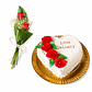 Ramo de Rosas + Bolo Coração - Thumbnail 4