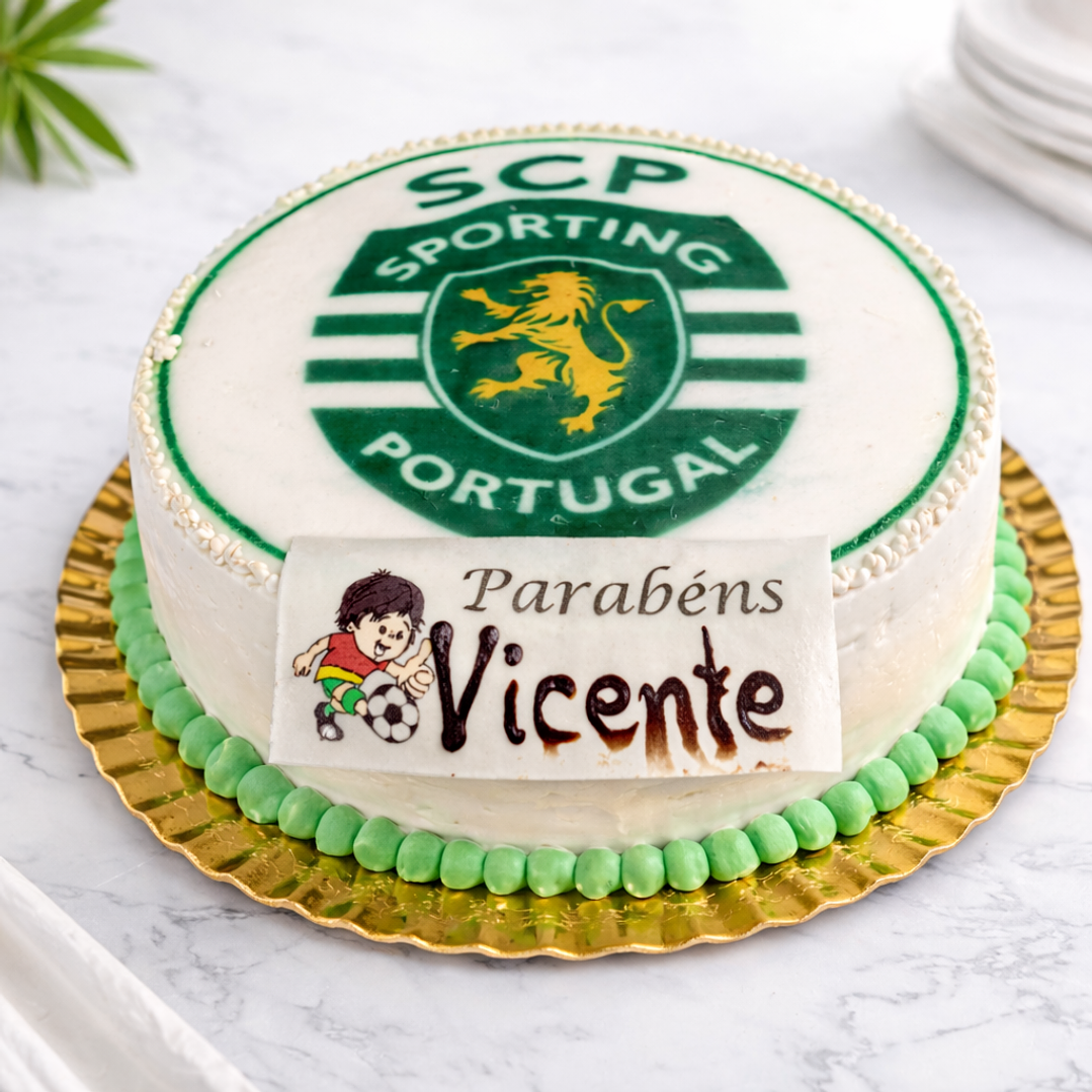 Bolo Sporting Infantil com Foto 2