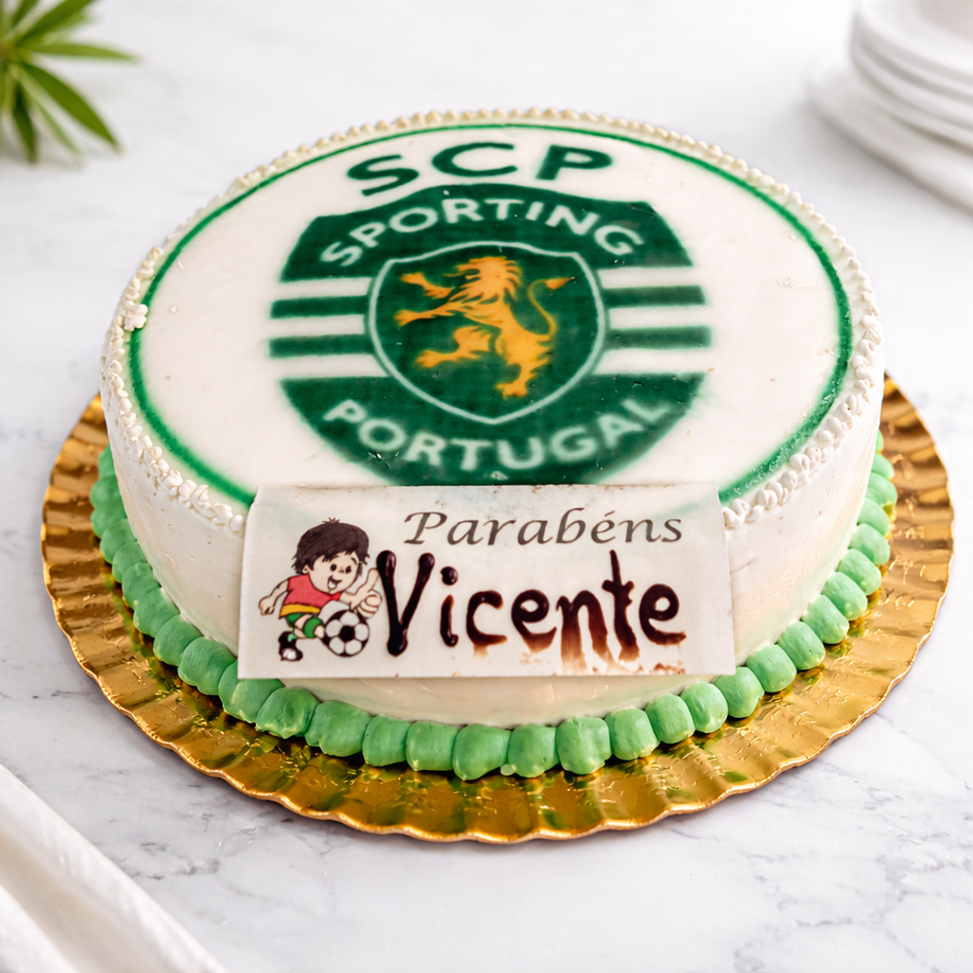Bolo Sporting Infantil com Foto 4