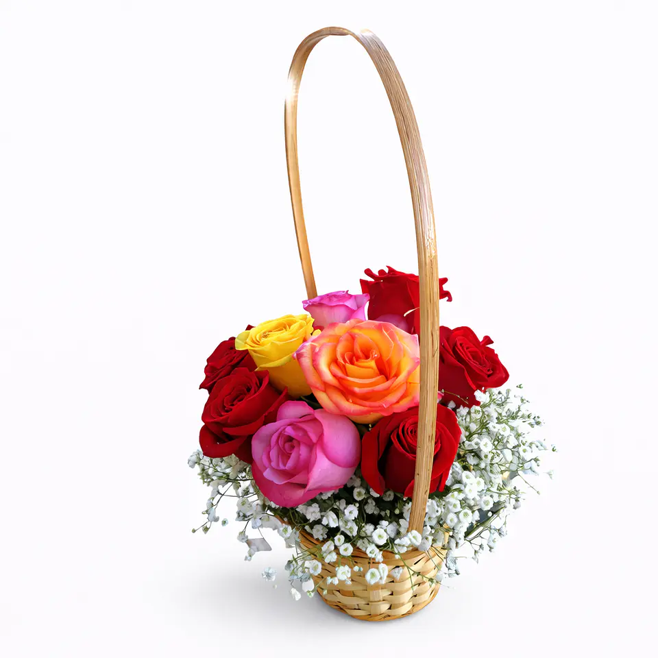 Cesta de Flores para Aniversário 1