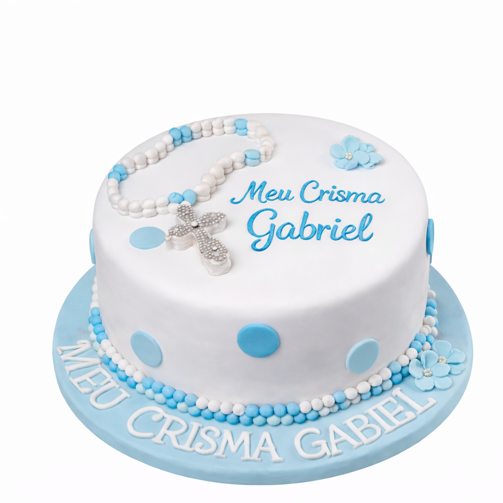 Bolo de Crisma para Menino 1