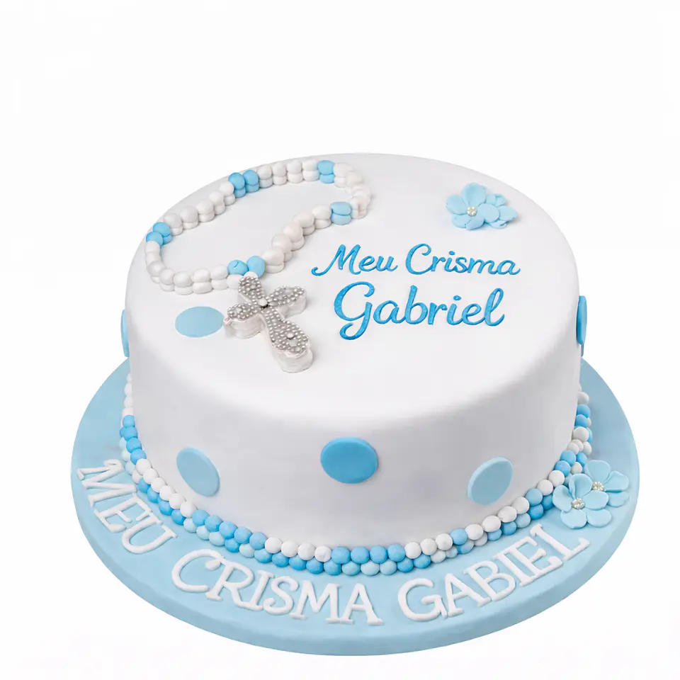 Bolo de Crisma para Menino 1
