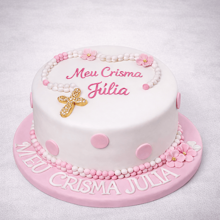 Bolo de Crisma para Menina 2