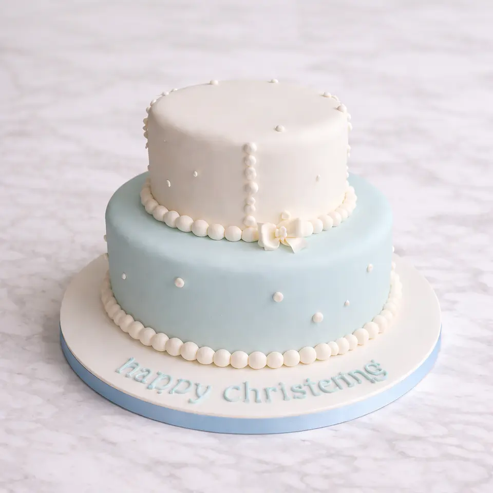 Bolo de Batizado para Menino 4