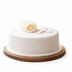 Bolo de Batizado Simples