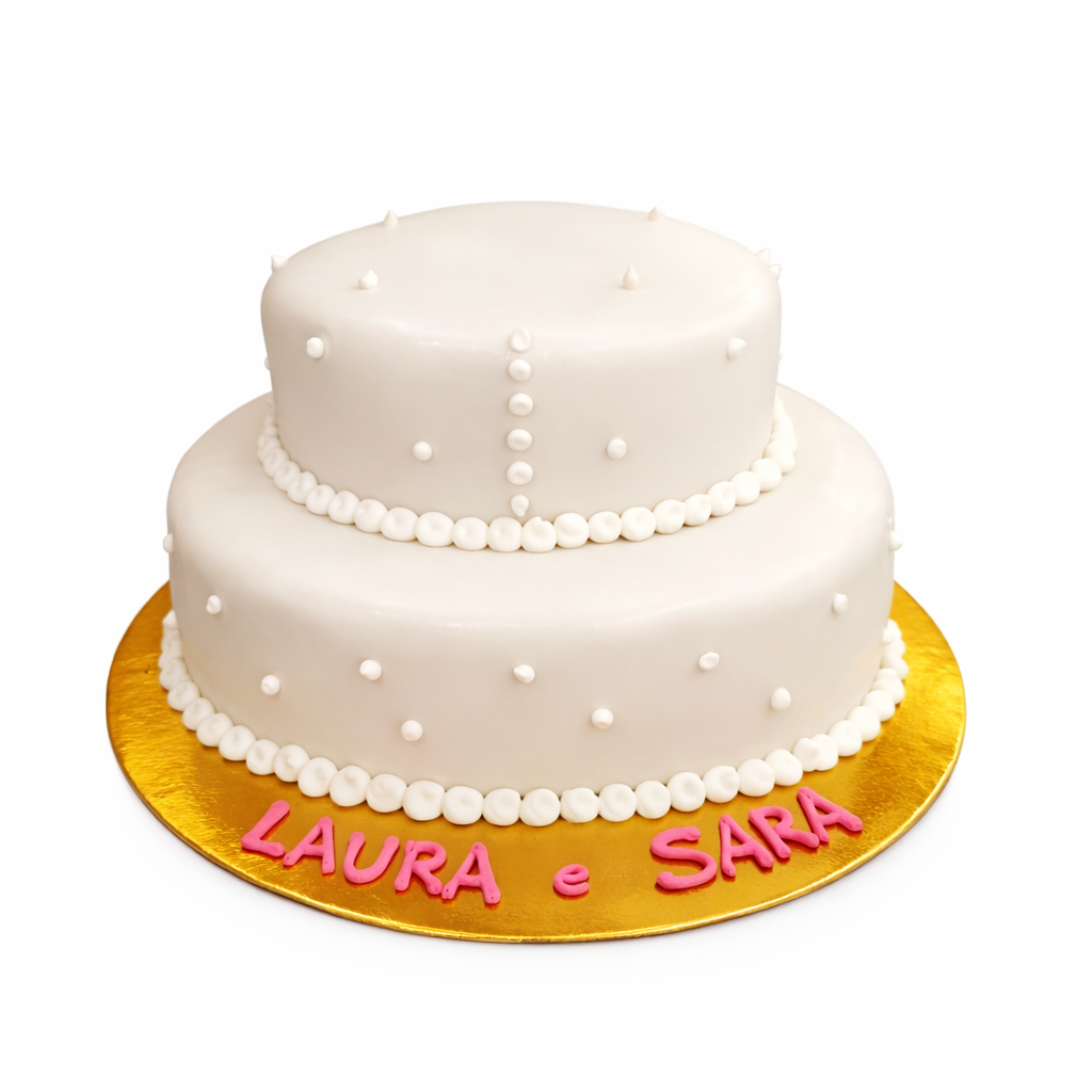 Bolo de Batizado Branco Premium 5