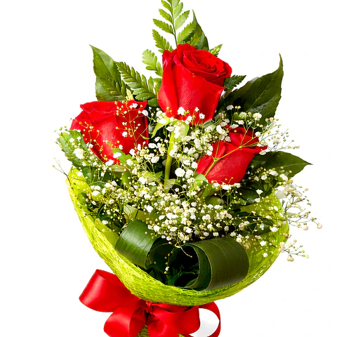 Ramo de 3 Rosas Frescas