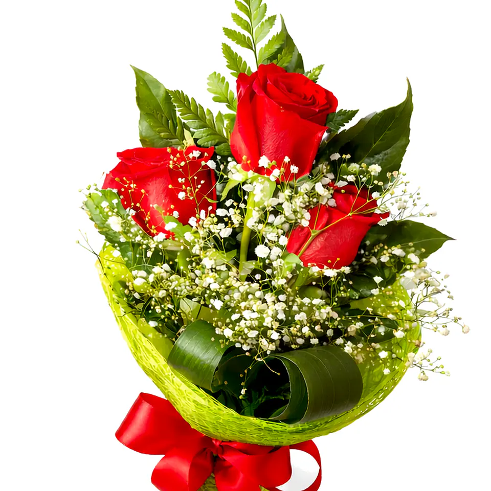 Ramo de 3 Rosas Frescas 2