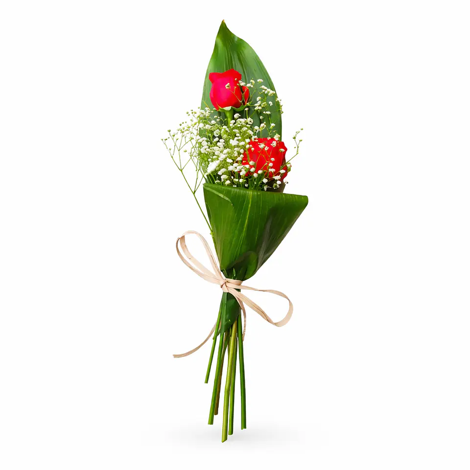 Ramo de 2 Rosas Vermelhas 2