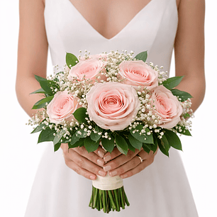 Bouquet de Noiva Cor-de-Rosa