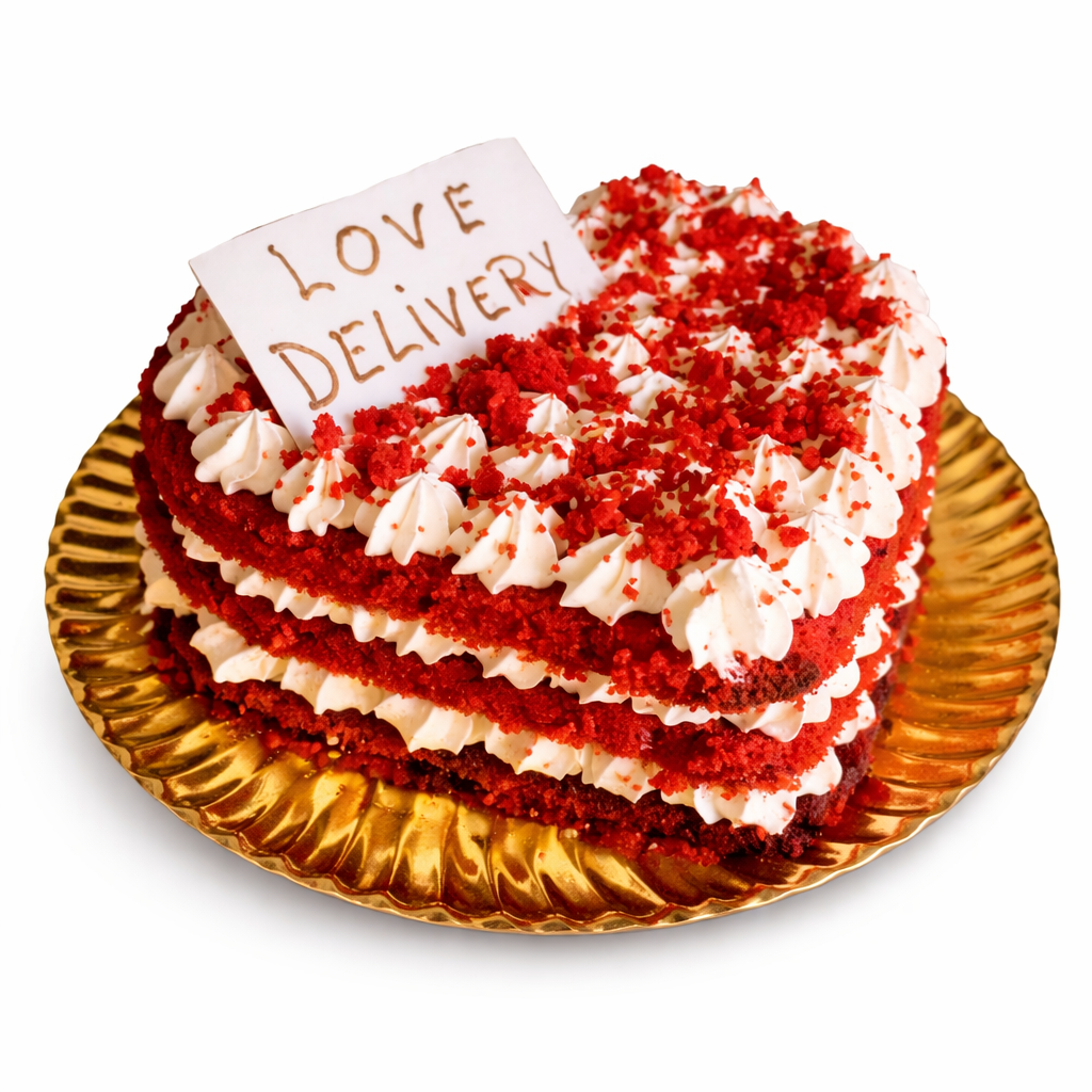Bolo Coração Red Velvet 1