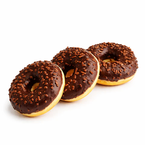 Donuts de Chocolate com Pepitas