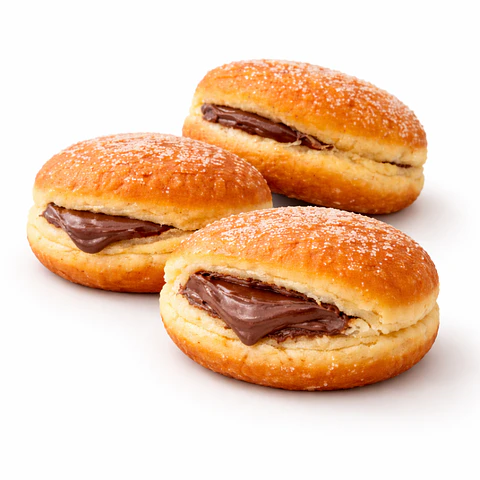 Bolas de Berlim com Creme de Chocolate