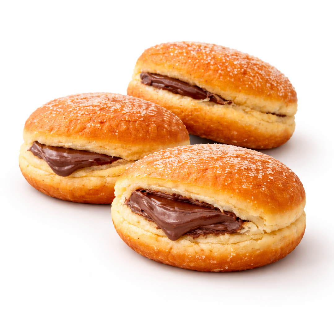 Bolas de Berlim com Creme de Chocolate 1