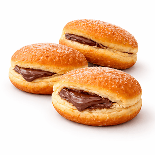 Bolas de Berlim com Creme de Chocolate