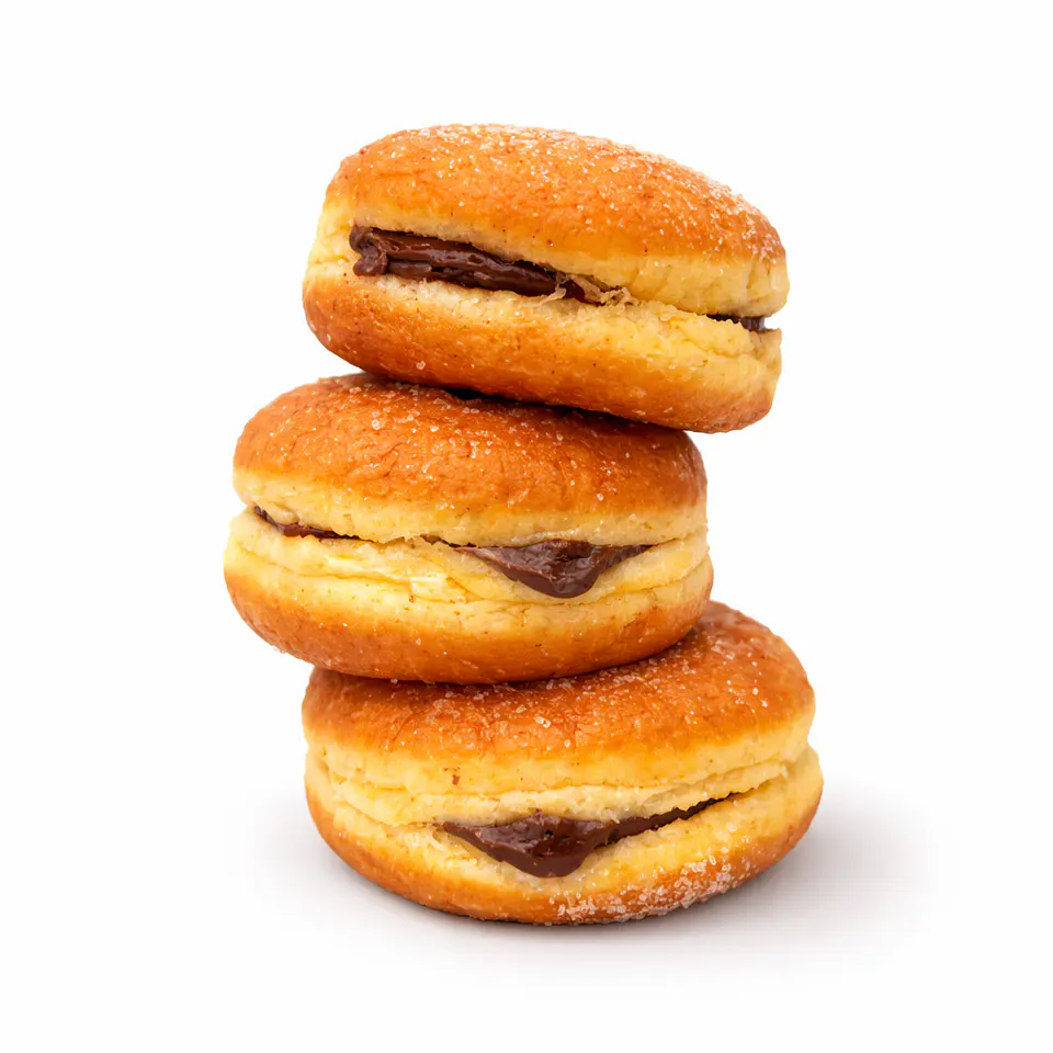Bolas de Berlim com Creme de Chocolate 4