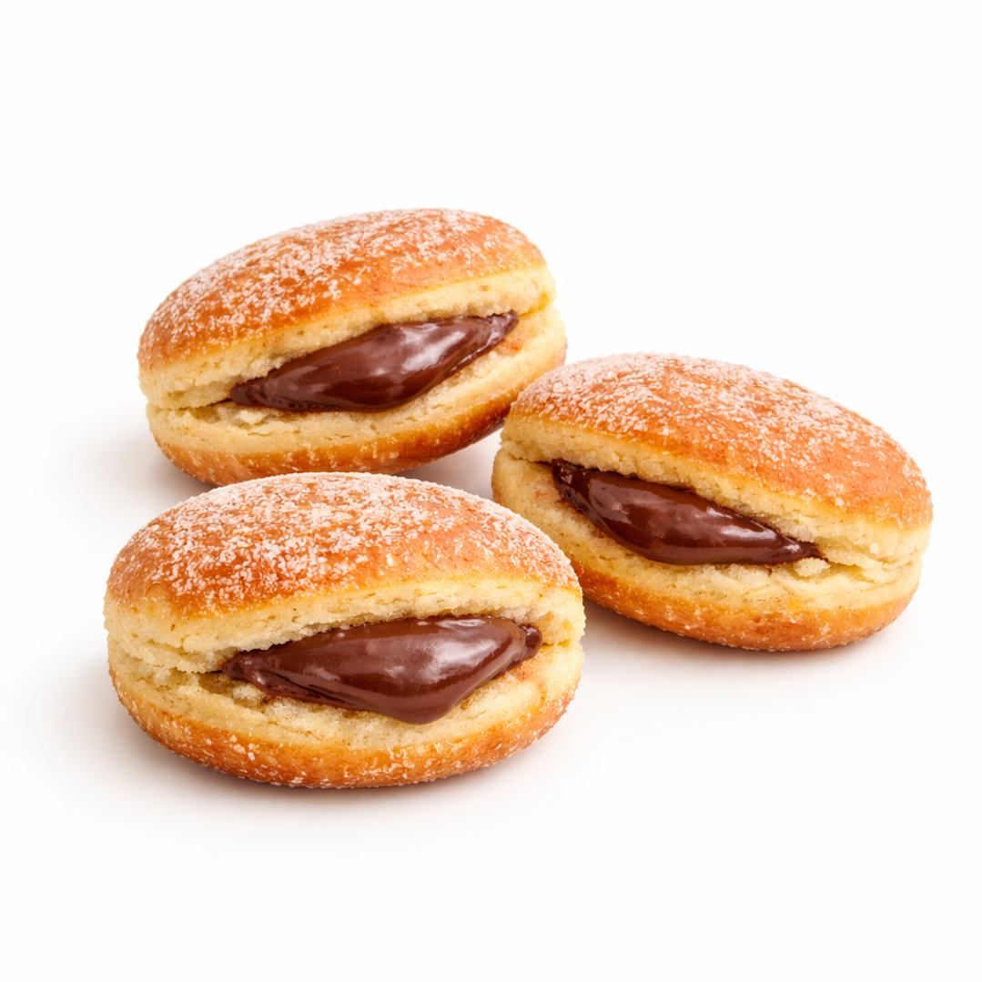 Bolas de Berlim com Creme de Chocolate 3