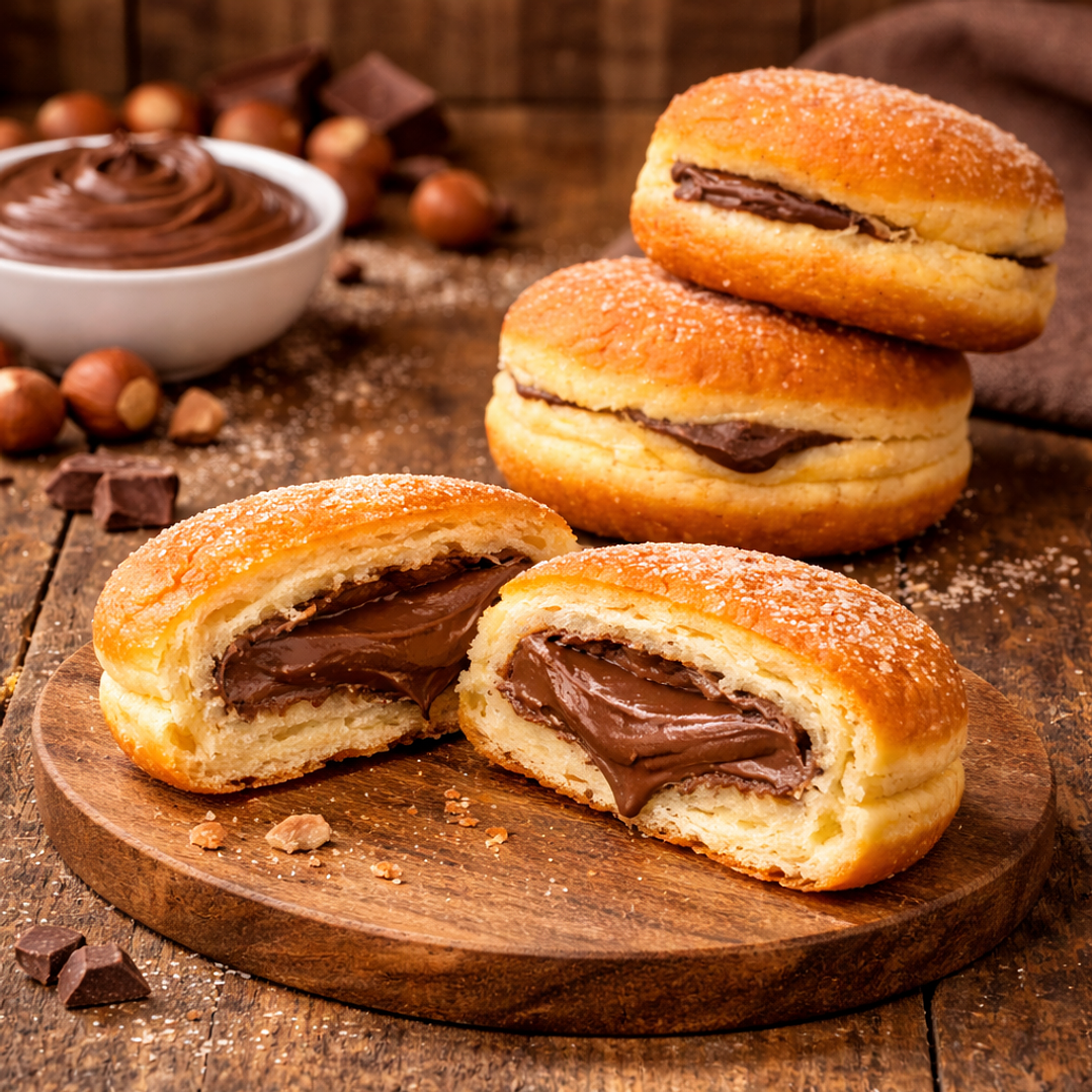 Bolas de Berlim com Creme de Chocolate 2