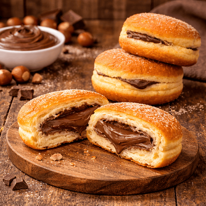 Bolas de Berlim com Creme de Chocolate 2