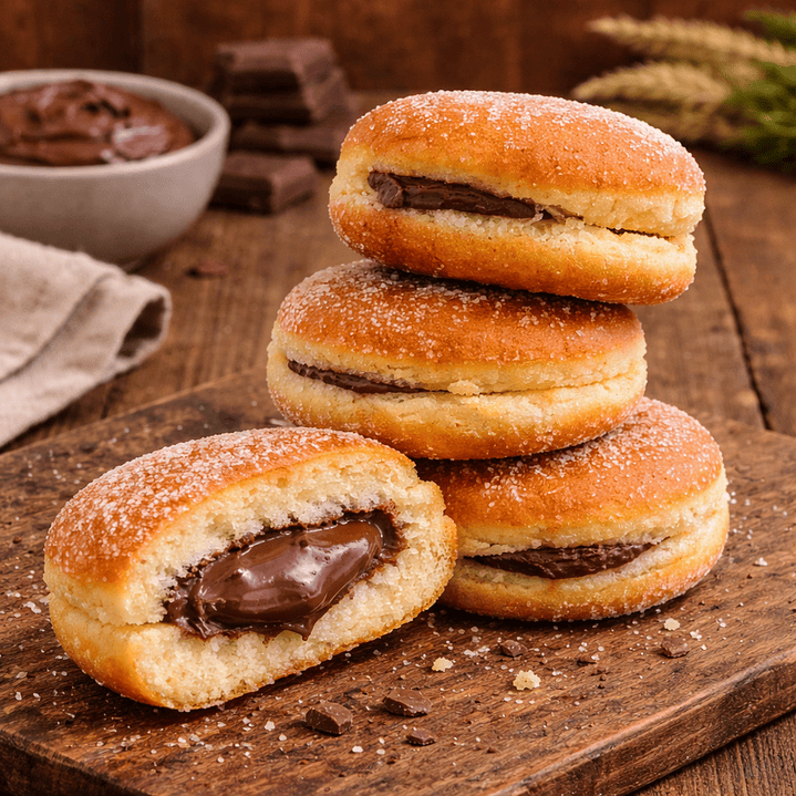 Bolas de Berlim com Creme de Chocolate 5