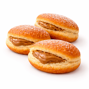 Bolas de Berlim com Creme Doce de Leite