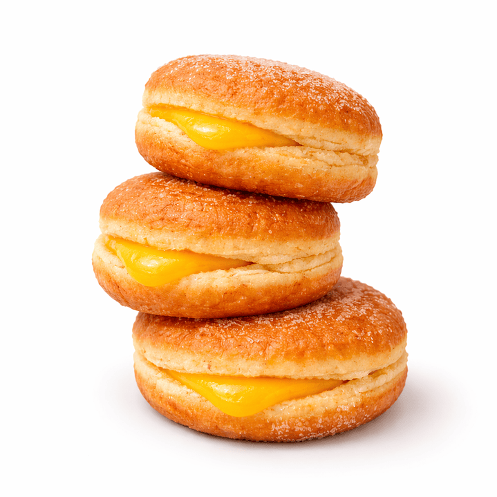 Bolas de Berlim com Creme de Doce De Ovo 1