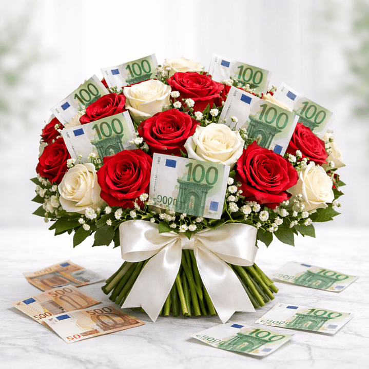 Bouquet de Flores com Dinheiro 2