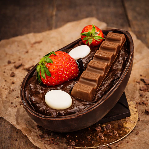 Ovo de Páscoa Recheado Chocolate Kinder