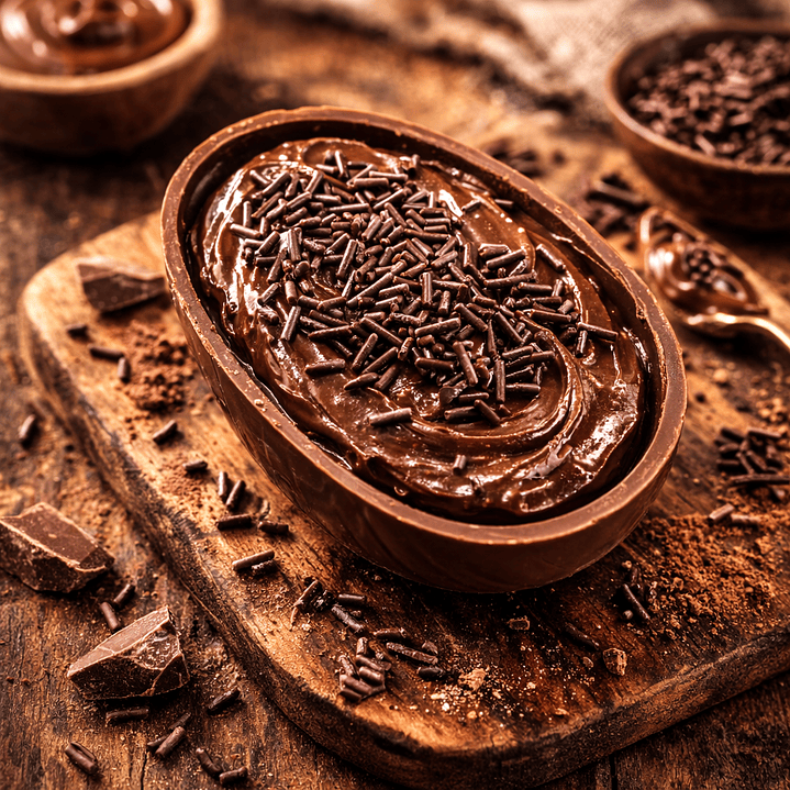 Ovo de Páscoa Recheado Brigadeiro 3