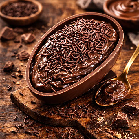 Ovo de Páscoa Recheado Brigadeiro