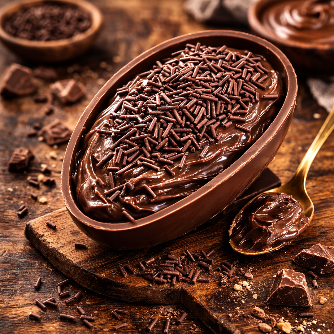 Ovo de Páscoa Recheado Brigadeiro 2