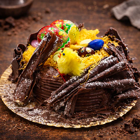 Ninho de Páscoa de Chocolate