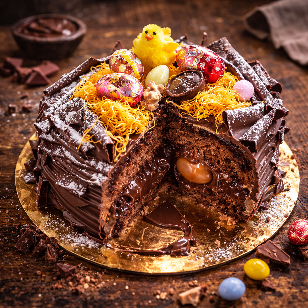Ninho de Páscoa de Chocolate 3